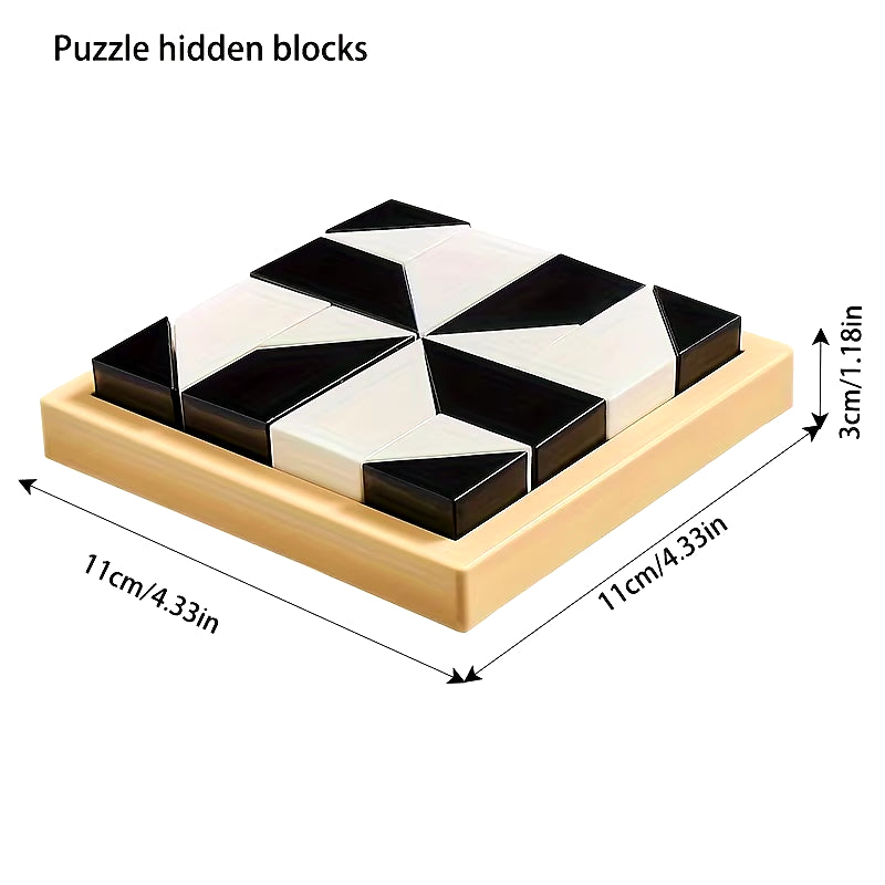 Spatial Thinking Hidden Building Blocks Puzzle Game