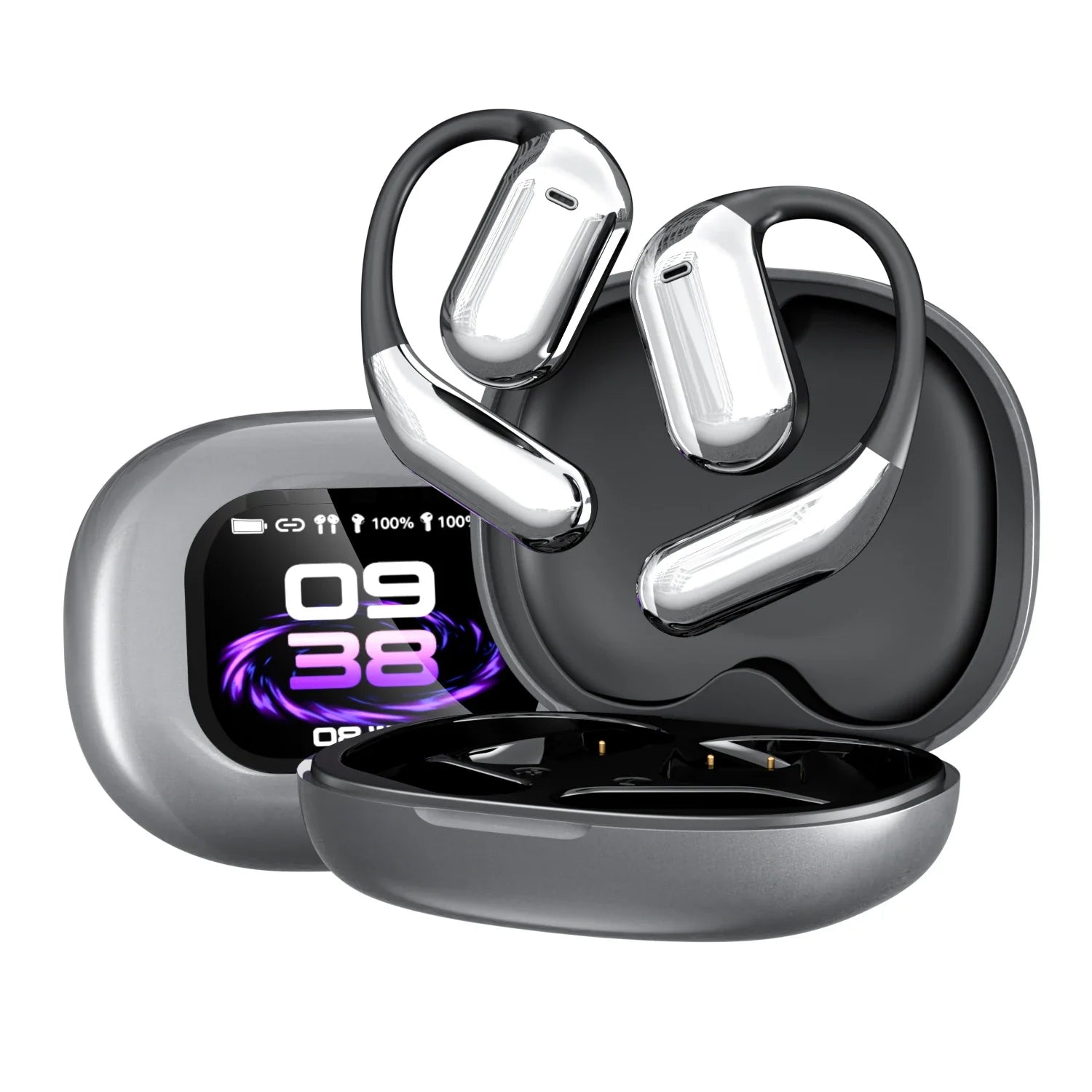 SoundMax AI Translation Touchscreen Bluetooth Sport Earbuds – Waterproof & Wireless
