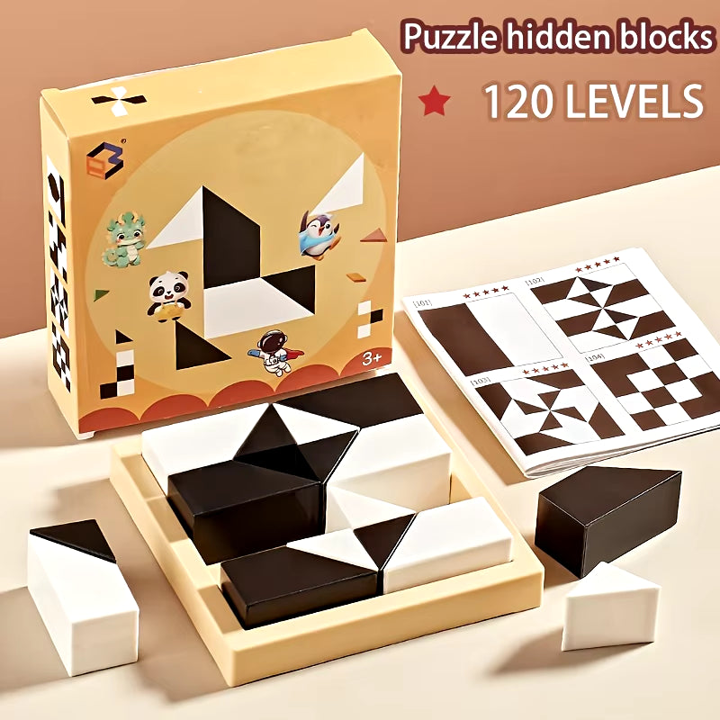 Spatial Thinking Hidden Building Blocks Puzzle Game